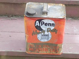 Vintage 2 Gallon A Penn Empty Oil Can - $44.55