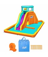 H2OGO Tidal Tower Kids Backyard Inflatable Giant Water Slide Sprinkler W... - $489.99