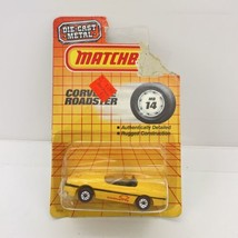 Matchbox 1990 Die-cast metal Corvette Roadster Yellow 1714 - £7.00 GBP
