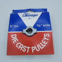 CHICAGO DIE CASTING Single V Grooved Pulley A 5 in. x 5/8 in. Bore 500A6 - $18.99