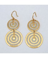 Rebecca Double Circle Earrings in Rose Gold Plating - £170.55 GBP