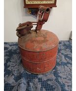 Vtg Justrite Safety Can Gas Oil Underwriters Laboratories Chicago USA - $630.36 MXN