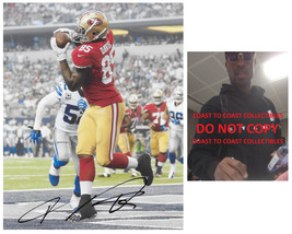 Vernon Davis signed San Francisco 49ers football 8x10 photo Proof COA. autograph - £78.84 GBP