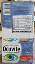NEW 3 Pk Bausch + Lomb Ocuvite Eye Vitamin &amp; Mineral Supplement 60 table... - $29.69