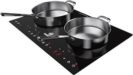 Induction Cooktop, 120V 2 Burners Electric Stove With Smooth Surface Tou... - $294.99
