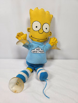 Vintage The Simpsons Bart &quot;No Way Man&quot; Hanger Shirt Missing One Suction Cup 1990 - £14.11 GBP