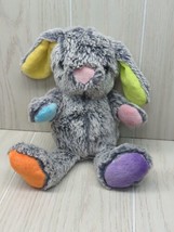 Inter American Gray Bunny Rabbit Plush Color Ears Feet pink green purple... - £11.67 GBP