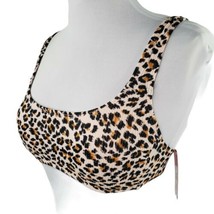 Xhilaration Leopard Animal Print Bikini Swim Top Juniors XL 15 17 Bralette - £10.89 GBP