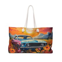 Personalised/Non-Personalised Weekender Bag, Car, Large Weekender Bag, Beach Bag - £38.24 GBP