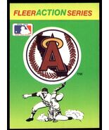 1990 Fleer Action Series Stickers Angels Baseball Card - $3.15