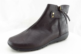 Easy Spirit Boot Sz 5.5 M Short Boots Brown Leather Women Sadla 3 - £20.15 GBP