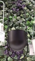 Ikea Chilistran Hanging Planter Pot Indoor/Outdoor Black 4 ¾&quot; Steel 19.5&quot; - £27.59 GBP