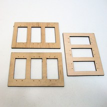 Three Servo Side by Side Mounting Plate Tray Laser Cut for Standard Serv... - £8.70 GBP
