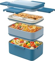 Stainless Steel Bento Box, Stackable Bento Box Adult Lunch Box 6 Compart... - $26.72