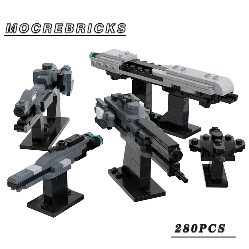 Space War MOC UNSC Support Vessels 1:4775 Scale Building Block Model Set DIY - £34.07 GBP