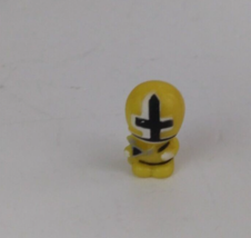 Squinkies Yellow Power Ranger .75&quot; Rubber Collectible Mini Toy Figure - $5.81