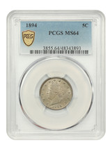 1894 5C PCGS MS64 - £732.92 GBP