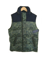 NEW $189 Tommy Hilfiger Down Puffer Vest! Green Camo With Blue Chambray ... - $149.08 CAD
