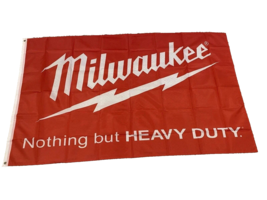 Milwaukee Tools Red Nothing But Heavy Duty 3x5 Flag New Wall Decor - £12.48 GBP