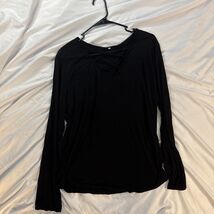 Unbranded Women’s Long Sleeve Lightweight Semi-Sheer Blouse Top 2XL Black - €8,56 EUR