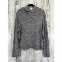 Gap Womens Hoodie Size Small Gray Marled Slub Knit - £19.69 GBP