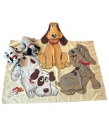 2 Vintage Tonka Pound Puppies &amp; Pillow Case 1986 DogsPlush Stuffed Anima... - $298.34 MXN