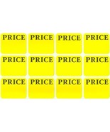 300 PRICE LABELS ReMoVaBLE Adhesive Yellow Price Tag STICKERs Label AVER... - $22.51