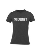 Security Men&#39;s Tee (Distressed Design, Heather Charcoal &amp; White) - £11.11 GBP+