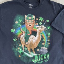 St Patrick’s Day Cat Llama Unicorn Short Sleeve Funny Tshirt XL - $14.40
