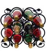 10 Bottle Powder-coated Metal Wine Rack Proudly Made in USA - $84.85