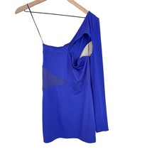 Maac London blue Bethnal long sleeve mesh cutout bodycon dress small MSR... - $24.99