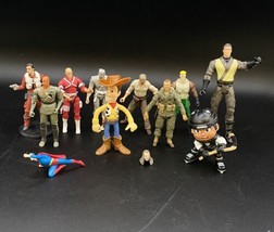 Lot 11 GI Joe Ninjas Qui-Gon Jinn Head Batman Indiana Jones Toy Story - £15.63 GBP