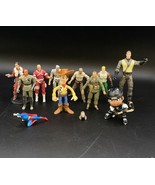 Lot 11 GI Joe Ninjas Qui-Gon Jinn Head Batman Indiana Jones Toy Story - €19,33 EUR