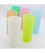 Set Of 6 Tupperware Pastel tunblers 16 oz Colorful - $15.84