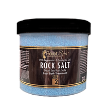 Foot Spa Peppermint and Eucalyptus Oil Rock Salt Bath Treatment, 42 fl oz