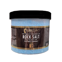 Foot Spa Peppermint and Eucalyptus Oil Rock Salt Bath Treatment, 42 fl oz - £16.26 GBP