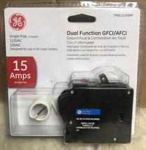 GE 15 Amp Single-Pole Dual Function GFCI/AFCI 120VAC Circuit Breaker THQ... - $645.87 MXN