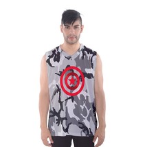 New captain america ice camo Sport Tank Top full print Tshirt - £18.37 GBP+