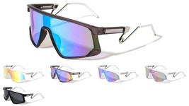 OVERSIZED ONE PIECE SHIELD LENS WRAP AROUND LOOP PIN SUNGLASSES SPORT RE... - $13.95