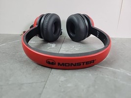 Monster N-Tune High Performance Wired Headphones Overear  Red - £22.39 GBP