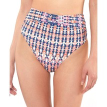 Jessica Simpson Blue Ikat Belted Laguna Beach High Waisted Swimsuit Bottom M New - £16.63 GBP