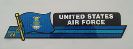 United States Air Force Reflective Sticker Side-Kick Decal, 12&quot; X 2 1 - $2.99