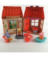 Peppa Pig Cozy Campsite Playset Carry Along Cottage Figures 2021 Hasbro Toy - £27.15 GBP