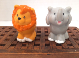 Vintage Little People Lion Elephant Zoo Circus Animals Lot of 2 - £7.39 GBP