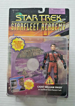 STAR TREK CADET WILLIAM RIKER Action Figure MOC 1996 PLAYMATES STARFLEET... - $25.15