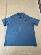 Tunaskin Shirt Men XXXL Blue Polo Performance Short Sleeve Casual Golf F... - $23.38