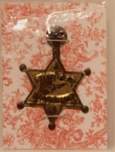 Vintage Junior Marshall Badge on card VTG Old West Child&#39;s Toy J1 - £9.84 GBP