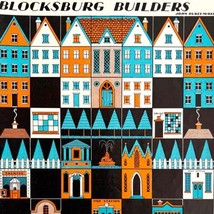 Blocksburg Builders Craft Print 1933 Color Plate John Dukes McKee DWFF15 - £27.28 GBP