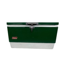 1970&#39;s Coleman Vintage Green Metal Cooler Handles 22 1/2 x 14x 12 1/2 - £113.80 GBP