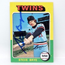 1975 Topps Mini #151 Steve Brye Signed Autographed Card Minnesota Twins - £3.87 GBP